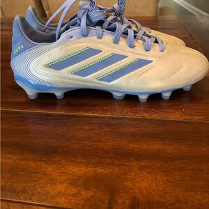 Adidas Copa Cleats in White and Light Blue